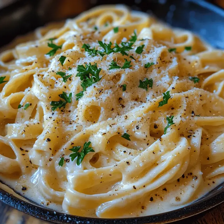 Fettuccine Alfredo is a classic Italian dish that has captured the hearts of pasta lovers around the world. Originating in Rome, this creamy pasta dish is known for its simple yet indulgent combination of fettuccine noodles, butter, and Parmesan cheese, creating a rich sauce that clings to every strand of pasta. The appeal of Fettuccine Alfredo lies in its luxurious texture and flavor, making it a perfect choice for both special occasions and cozy weeknight dinners.