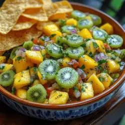 The heart of this salsa lies in the vibrant tropical fruits that not only provide a burst of flavor but also contribute to its visually appealing presentation. Let’s take a closer look at the key ingredients that make up this mouthwatering dish.