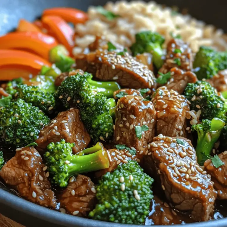 Welcome to the delightful world of stir-frying, where vibrant colors and comforting flavors come together in perfect harmony. Today, we are excited to share a recipe that embodies the essence of quick, satisfying meals: Savory Beef and Broccoli Delight. This dish has captured the hearts and palates of many, becoming a staple in both Asian cuisine and home kitchens around the globe. With tender strips of beef, crisp broccoli florets, and a rich, savory sauce, it is no wonder that this recipe is a favorite for busy weeknight dinners.