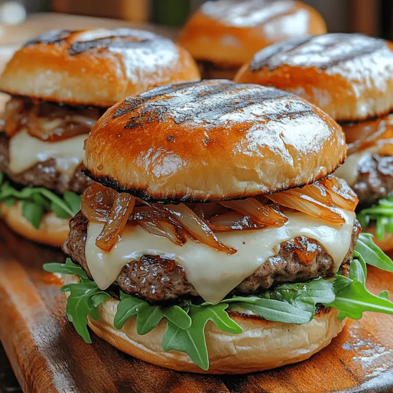 There’s something undeniably comforting about a homemade burger. Whether they are sizzling on the grill during a summer barbecue or being crafted in the kitchen on a cozy evening, burgers hold a special place in our hearts (and stomachs). They are more than just a meal; they are a vessel for creativity, a canvas for flavors, and a source of satisfaction that brings everyone together. Among the myriad of burger variations, the Caramelized Onion Swiss Burger stands out with its unique combination of rich, savory caramelized onions and creamy Swiss cheese. This mouthwatering duo creates a flavor balance that elevates the humble burger to gourmet status.