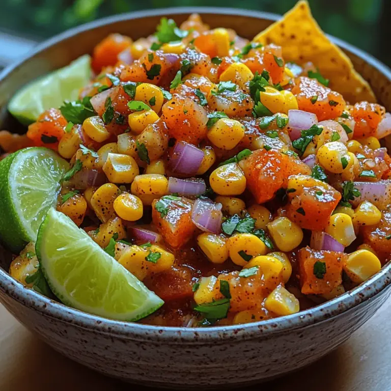 Salsa, a staple in many cuisines, has evolved into a beloved condiment that enhances countless dishes. With its origins deeply rooted in Mexican cuisine, salsa comes in various forms, from fresh pico de gallo to smoky, cooked varieties. One particular salsa that stands out for its bold flavors and versatility is Smoky Chipotle Corn Salsa. This delightful dip combines the sweetness of fresh corn, the heat of chipotle peppers, and the freshness of herbs, creating a symphony of flavors that can elevate any meal.