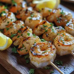 Seafood dishes have long captivated culinary enthusiasts with their fresh, vibrant flavors and versatility, making them a staple in kitchens around the world. Among the myriad of seafood options, shrimp stands out as a beloved choice, celebrated not only for its delectable taste but also for its myriad of culinary possibilities. The Zesty Lemon Garlic Shrimp Skewers are a perfect embodiment of this appeal, combining the sweetness of shrimp with the bright, tangy notes of lemon and the robust, aromatic essence of garlic.