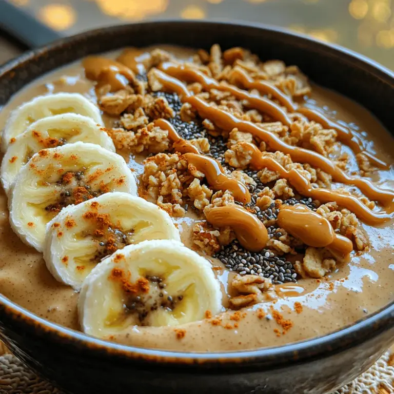 One of the standout features of the Peanut Butter Banana Bliss Bowl is its impressive nutrient profile. Each ingredient plays a role in contributing to your health, making this bowl not just a treat, but a nourishing meal option.