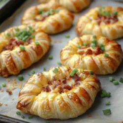 In the realm of savory snacks, few creations can rival the allure of a Cheesy Bacon Twist. This delectable pastry is an ideal companion for a variety of occasions—whether you are hosting a lively gathering, celebrating a game day with friends, or simply enjoying a cozy night in with family. The Cheesy Bacon Twist features a delightful combination of rich cream cheese, sharp cheddar, and crispy bacon, all enveloped in flaky puff pastry. The result is a mouthwatering treat that tantalizes the taste buds and leaves everyone reaching for seconds.