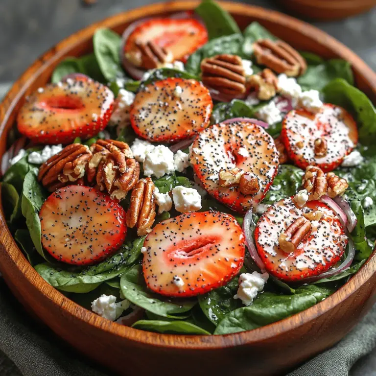 To truly appreciate the Spinach Strawberry Poppyseed Delight, it’s essential to understand the ingredients that contribute to its unique flavor profile. Each component plays a significant role in not only enhancing the taste but also adding nutritional value. Let’s explore these ingredients in detail.