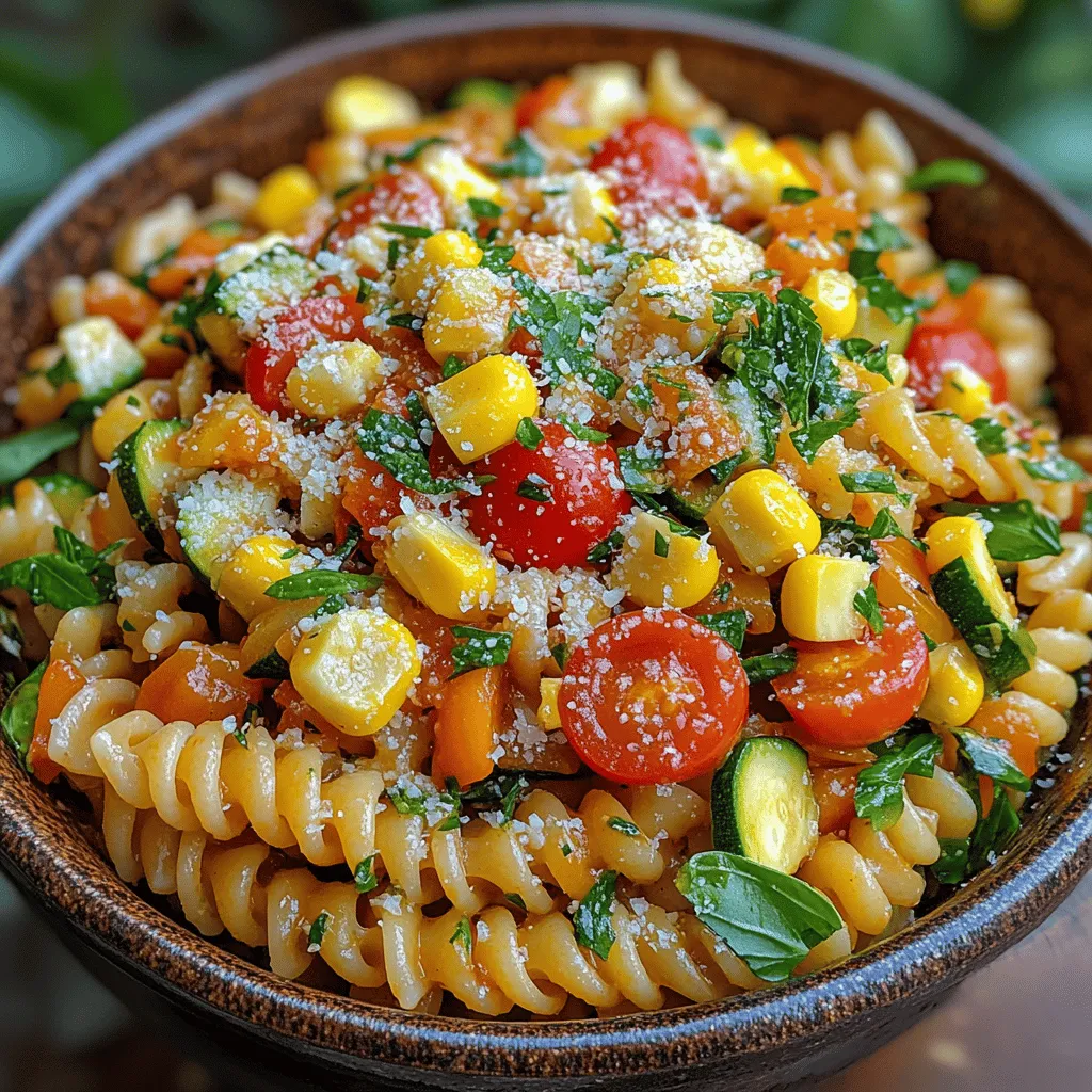 To craft a truly delightful Summer Garden Pasta, it’s essential to source the freshest ingredients available. Let’s take a closer look at the key components that come together to create this dish: