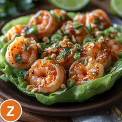 If you’re looking to spice up your culinary repertoire, Spicy Firecracker Shrimp Lettuce Cups are the perfect dish to try. This vibrant recipe combines succulent shrimp with a fiery and flavorful marinade, all tucked into crisp lettuce leaves, creating a delightful balance of textures and tastes. The crunch of the lettuce juxtaposed with the tender, spicy shrimp provides a refreshing yet satisfying bite, making it a fantastic option for various occasions—be it as an appetizer for your next dinner party, a light meal during the week, or a fun addition to a casual gathering with friends.