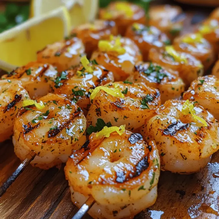 When it comes to summer grilling, few dishes can rival the fresh, vibrant flavors of Zesty Lemon Herb Grilled Shrimp. This dish perfectly encapsulates the essence of summer with its bright, zesty notes and a hint of herbaceous goodness. Not only is it a quick and easy option for weeknight dinners, but it also shines at backyard barbecues, making it a versatile choice for any occasion. The combination of succulent shrimp, fresh herbs, and zesty lemon creates a flavor profile that is both refreshing and satisfying, appealing to seafood lovers and casual eaters alike.