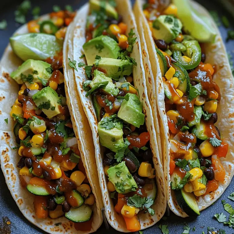 In the world of culinary delights, few dishes are as universally loved as tacos. Their versatility allows for countless combinations of flavors and ingredients, making them a staple in many households. Enter the Fiery Fiesta Veggie Tacos, a vibrant and tantalizing plant-based option that is sure to delight vegetarians and meat-lovers alike. These tacos are more than just a meal; they represent a celebration of fresh ingredients and bold flavors, perfect for anyone looking to add a little spice to their dining experience.