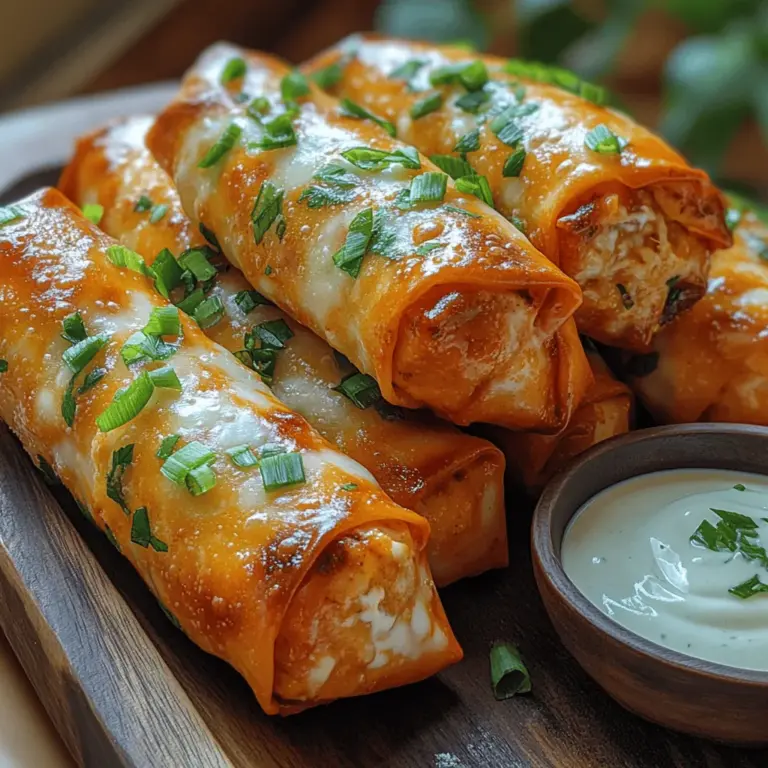 The magic of Spicy Buffalo Chicken Egg Rolls lies in the combination of ingredients that contribute to their unique flavor and texture. Each component plays a significant role in creating a harmonious balance of taste, ensuring that every bite is as exciting as the last. Let’s delve deeper into the key ingredients that make these egg rolls a culinary sensation.