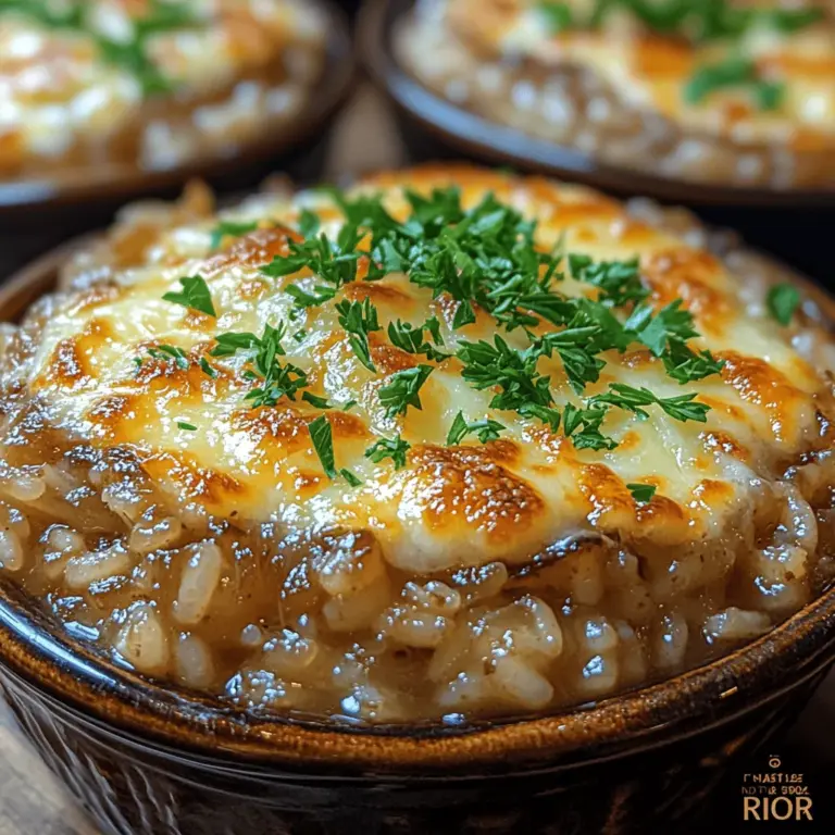 There’s something profoundly comforting about a warm bowl of French onion soup. This classic dish, renowned for its rich flavor and silky texture, has captivated taste buds for generations. Traditionally celebrated for its deeply caramelized onions, savory broth, and decadent layer of melted cheese, French onion soup is the epitome of comfort food. However, as culinary creativity flourishes, home cooks are constantly seeking innovative ways to reimagine beloved dishes. Enter Savory French Onion Soup Rice – a delightful twist that elevates this classic recipe into a hearty, satisfying meal perfect for both casual dinners and special occasions.