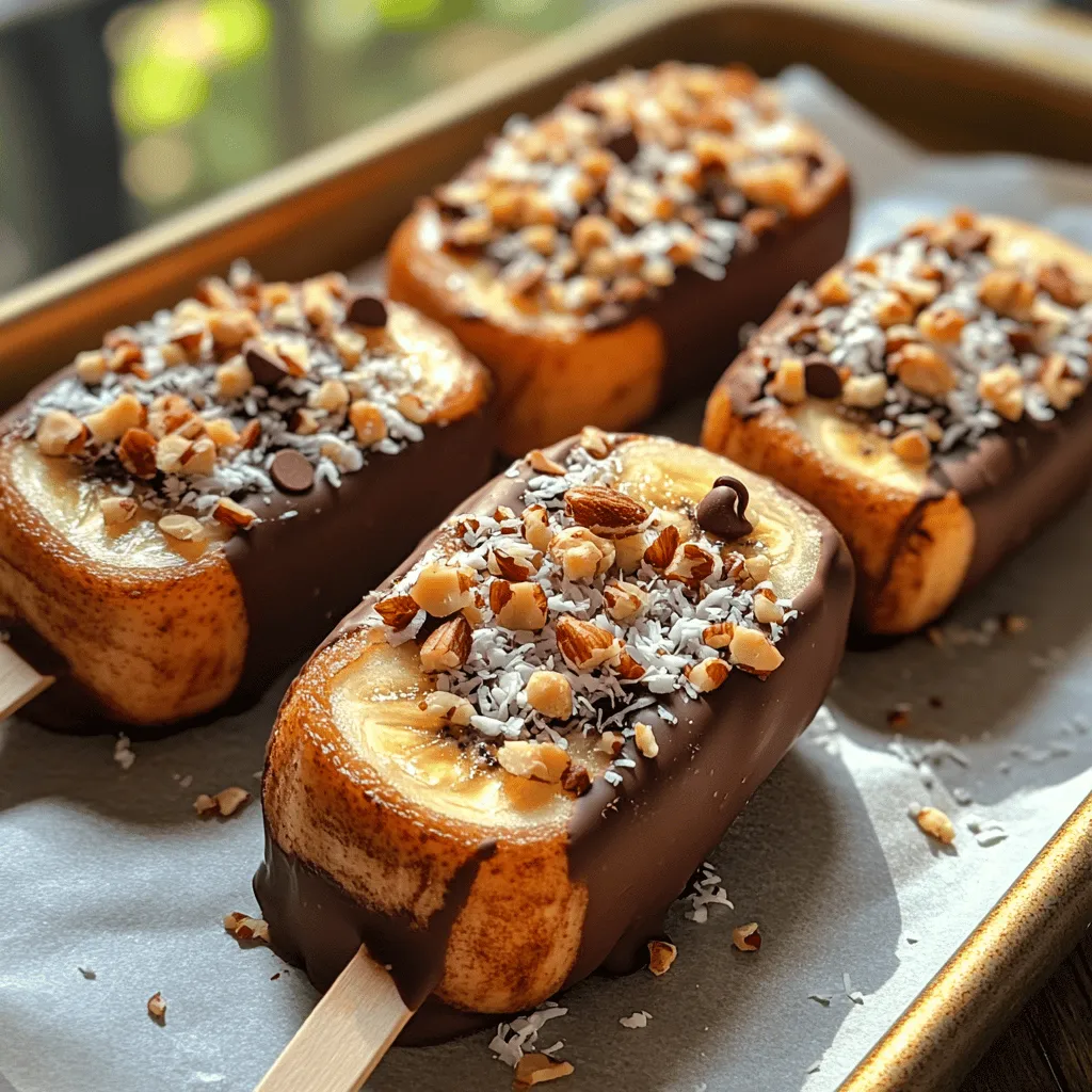 The Choco-Banana Bliss Pops are a delightful treat that merges the rich, indulgent flavors of chocolate with the natural sweetness of ripe bananas. This fun and easy-to-make dessert not only appeals to children but also to health-conscious adults and families seeking a refreshing, nutritious snack. Whether you're looking for a post-workout boost, a simple dessert to satisfy a sweet craving, or a fun project to involve the kids in the kitchen, these blissful pops are a fantastic choice.