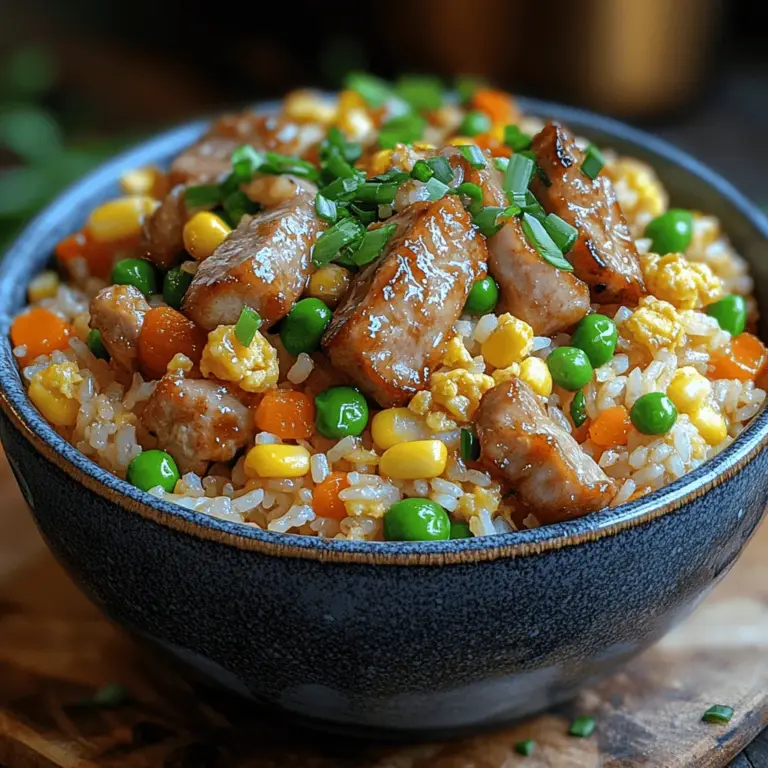 Pork fried rice is a beloved dish that has found its way into kitchens and restaurants around the world. Rooted in Asian cuisine, this savory meal is not only delicious but also incredibly versatile. From Chinese takeout to homemade family dinners, pork fried rice combines the rich flavors of tender pork, vibrant vegetables, and aromatic seasonings, making it a go-to choice for many. Its adaptability allows for a variety of ingredients to be incorporated based on personal preferences or what one has on hand, ensuring that every preparation can be uniquely satisfying.