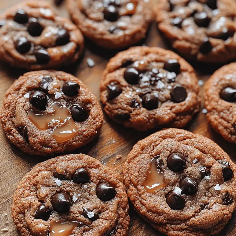 Are you ready to indulge your taste buds in a delightful treat that combines rich flavors and textures? Allow us to introduce you to the Indulgent Dark Chocolate Sea Salt Caramel Cookies. These cookies are not just a dessert; they are an experience, offering a perfect balance between the deep, intense flavor of dark chocolate and the sweet, buttery richness of caramel, all enhanced by a sprinkle of sea salt.