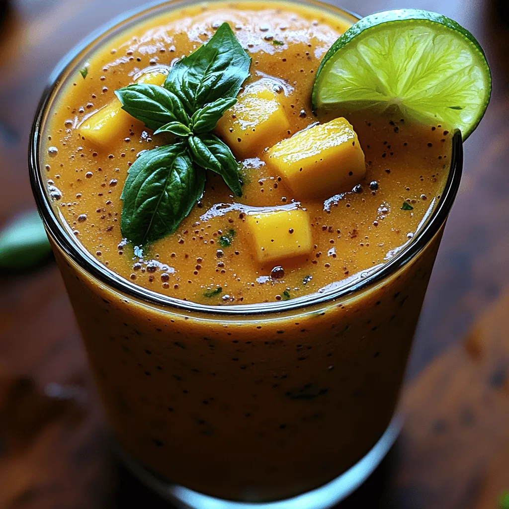 To craft the perfect Mango Basil Bliss Smoothie, it’s essential to understand the key ingredients that contribute to its flavor and health benefits. Each component plays a vital role, not only in taste but also in nutritional value.