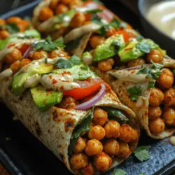 In recent years, chickpeas have taken center stage in the world of plant-based diets, captivating food enthusiasts and health-conscious eaters alike. As more individuals transition to vegetarian and vegan lifestyles, the demand for nutrient-dense, versatile ingredients has surged. Chickpeas, with their hearty texture and mild flavor, have emerged as a staple in countless recipes, providing a satisfying and nourishing base for a variety of dishes. Among these, Spicy Roasted Chickpea Wraps stand out as a perfect blend of flavor and nutrition, making them a go-to option for anyone seeking a quick, healthy meal.