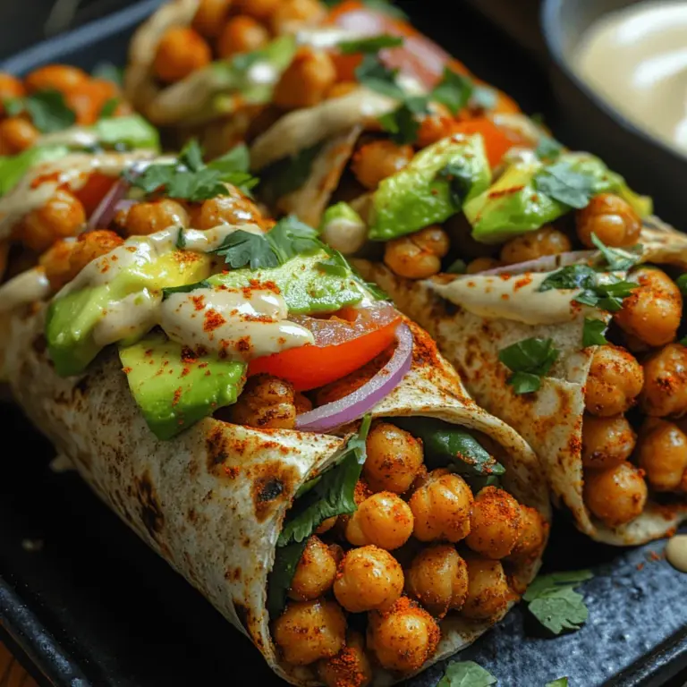 In recent years, chickpeas have taken center stage in the world of plant-based diets, captivating food enthusiasts and health-conscious eaters alike. As more individuals transition to vegetarian and vegan lifestyles, the demand for nutrient-dense, versatile ingredients has surged. Chickpeas, with their hearty texture and mild flavor, have emerged as a staple in countless recipes, providing a satisfying and nourishing base for a variety of dishes. Among these, Spicy Roasted Chickpea Wraps stand out as a perfect blend of flavor and nutrition, making them a go-to option for anyone seeking a quick, healthy meal.