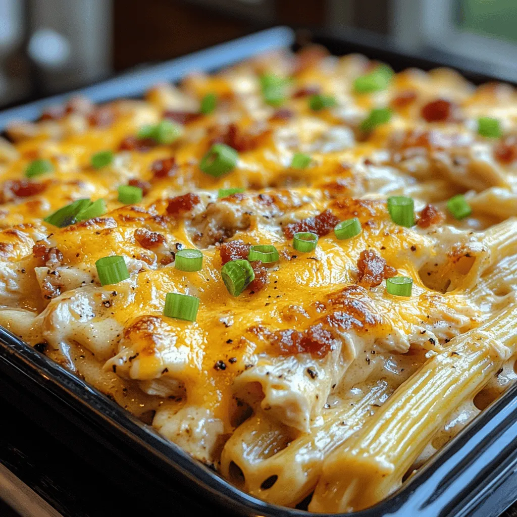 To truly appreciate the creamy chicken bacon ranch pasta bake, it’s essential to understand the key ingredients that come together to create this delicious dish. Each component plays a vital role in contributing to the overall flavor and texture, resulting in a meal that’s both hearty and comforting.