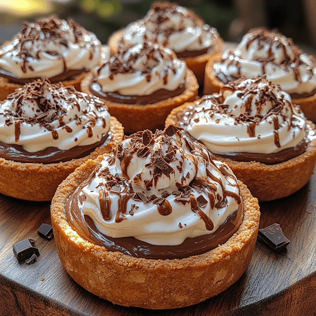To create the perfect Decadent Mini Chocolate Cream Pies, it is essential to understand the three main components that make up this delightful dessert: the crust, the filling, and the whipped topping. Each component adds its own unique character and flavor, contributing to the overall experience of the pie.