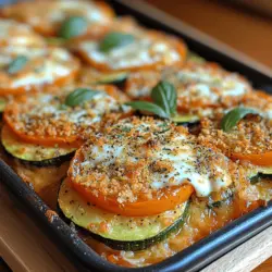Baked Zucchini Tomato Gratin is a culinary masterpiece that encapsulates the essence of Mediterranean cooking. This dish is a vibrant celebration of fresh, seasonal ingredients, making it an ideal choice for those seeking a healthy yet comforting meal option. The combination of tender zucchini and juicy tomatoes, layered harmoniously and baked to perfection, results in a gratin that is not only visually appealing but also tantalizing to the taste buds.