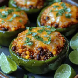 In the world of culinary delights, few dishes capture the imagination quite like stuffed peppers. The combination of vibrant flavors, colorful presentations, and hearty ingredients make them a favorite across various cuisines. Today, we’re diving into a unique twist on this classic dish with our Spicy Turkey Fiesta Stuffed Poblano Peppers. This recipe combines the robust taste of ground turkey with a fiesta-inspired filling that promises to tantalize your taste buds. Not only is this dish a feast for the senses, but it also boasts a healthy profile, making it an excellent choice for family dinners, gatherings, or meal prepping for the week ahead.