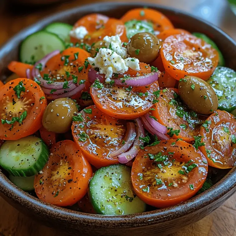 Discover the vibrant flavors of Mediterranean cuisine with this Fresh & Zesty Greek Salad with Feta. Bursting with colors and nutrients, this salad is not only visually appealing but also a perfect embodiment of a healthy, refreshing dish that can be enjoyed as a side or a light main course. Greek salad, known as "Horiatiki," is a staple in Greek households and restaurants alike, celebrated for its simplicity and freshness. In this article, we will explore the ingredients, preparation methods, nutritional benefits, and cultural significance of Greek salad, ensuring you have a comprehensive understanding of this classic dish.