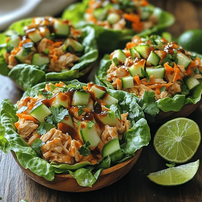 To create the perfect Smoky BBQ Chicken Lettuce Cups, it’s essential to understand the role of each ingredient and how they contribute to the overall flavor and texture of the dish. Here’s a closer look at what you’ll need: