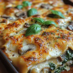Imagine biting into a warm slice of lasagna where the earthiness of sautéed mushrooms melds perfectly with the fresh, vibrant taste of spinach, all enveloped in a creamy sauce that adds richness without overwhelming the palate. This creamy mushroom spinach lasagna is not just a meal; it's an experience. The combination of savory mushrooms and nutrient-packed spinach creates a wholesome dish that appeals to both vegetarians and meat-lovers alike.