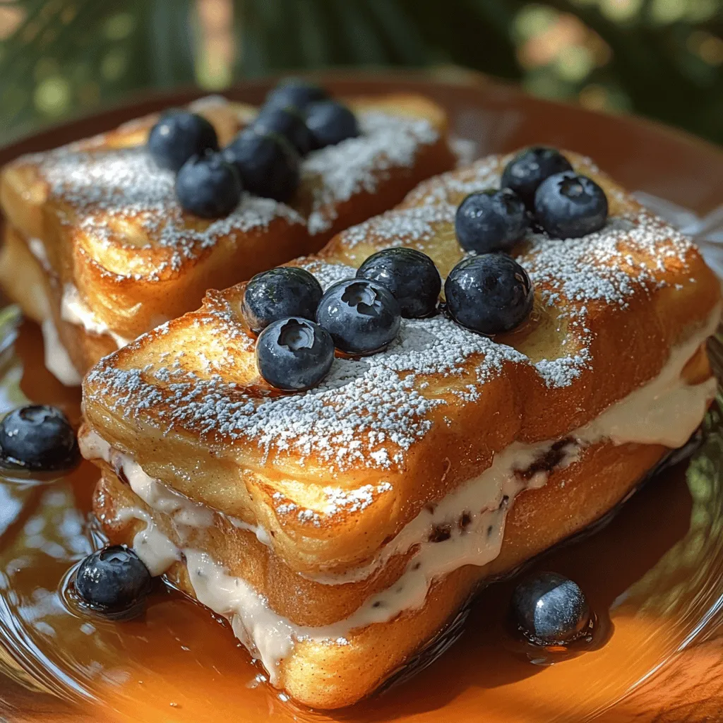 French toast is a beloved breakfast staple that brings warmth and comfort to the morning routine. Its soft, custardy texture and golden-brown exterior make it a favorite for many, whether enjoyed at a cozy café or whipped up in the comfort of home. Among the myriad of ways to enjoy this classic dish, the Berry Bliss French Toast stands out with its delightful twist. This recipe combines rich cream cheese and fresh blueberries, creating a flavor explosion that is both indulgent and refreshing. Not only does this dish satisfy the palate, but it also embodies the joy of homemade breakfasts, where quality ingredients shine through.