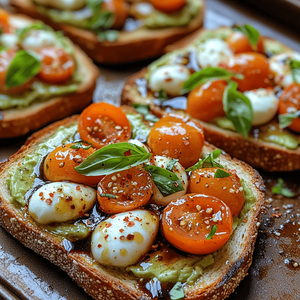 Avocado toast has taken the culinary world by storm, emerging as a beloved staple in contemporary cuisine. This simple yet versatile dish has captivated food enthusiasts across the globe, becoming a canvas for creativity and flavor. Whether enjoyed for breakfast, brunch, or as a light snack, avocado toast offers a perfect combination of taste and nutrition. One delightful variation that stands out in this crowded field is the Caprese avocado toast. By merging the classic Italian Caprese salad ingredients with the creamy goodness of ripe avocado, this recipe not only elevates the traditional toast but also presents a visually striking and healthful option.