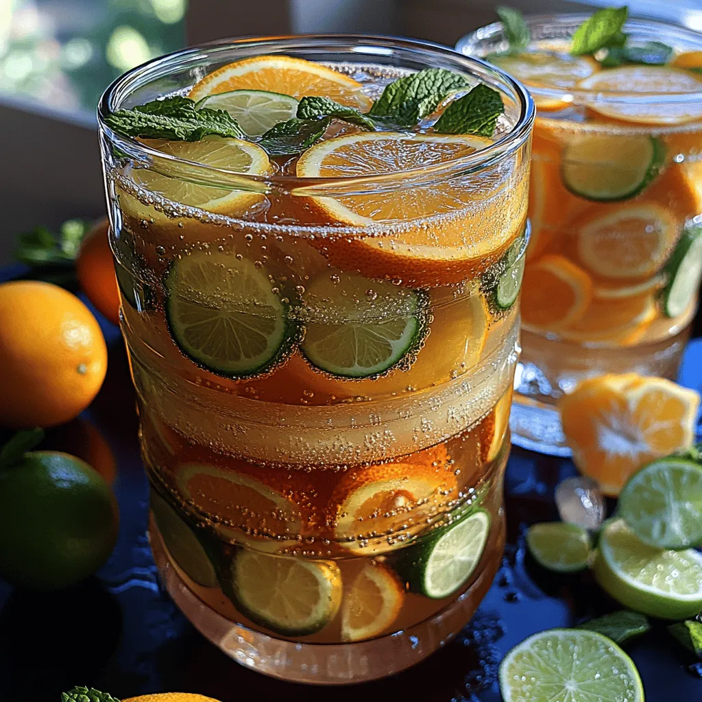 As we approach the warmer months or simply seek a refreshing beverage option, the sparkling citrus punch emerges as a delightful choice that tantalizes the taste buds and rejuvenates the spirit. This vibrant drink, with its harmonious blend of citrus flavors, is not only a feast for the eyes but also a healthful option packed with nutrients. Crafted with fresh ingredients, sparkling citrus punch offers a burst of zest and effervescence that can elevate any gathering, from lively parties to serene picnics and cozy family reunions.