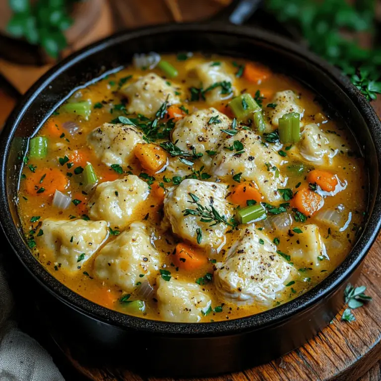 There’s something inherently heartwarming about a steaming bowl of chicken and dumplings. This quintessential comfort food has earned its place in American cuisine, cherished for its ability to bring families together around the dinner table, particularly during the chilly months when warmth is not just desired but necessary. The aroma of savory chicken stew mingling with the soft, pillowy dumplings evokes a sense of nostalgia, often reminding us of family gatherings, Sunday dinners, and the love that goes into home-cooked meals.