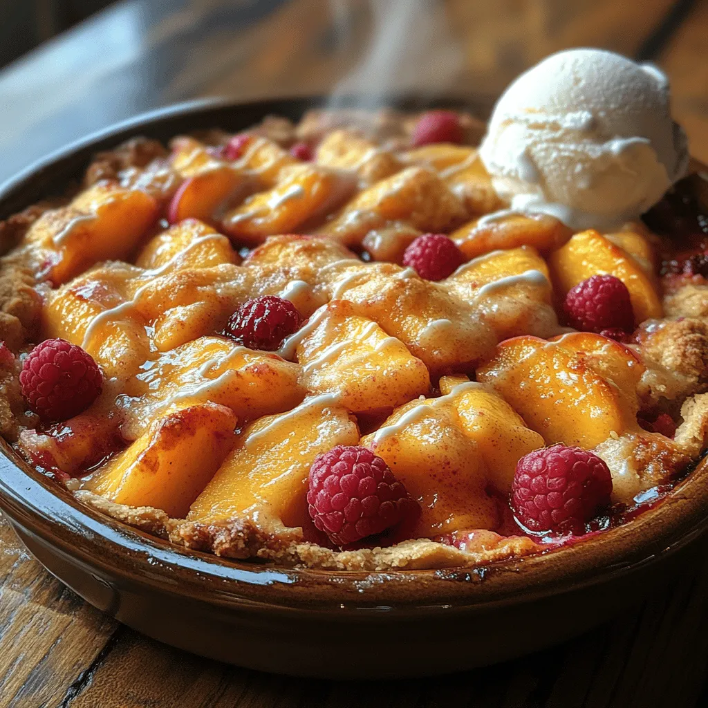 Cobblers have long been cherished as one of the quintessential American desserts, evoking memories of summer picnics, family gatherings, and backyard barbecues. Their charm lies not only in their delightful taste but also in their comforting, rustic appeal. Among the many variations of cobblers, the Peachy Raspberry Bliss Cobbler stands out as a refreshing summer treat that perfectly balances the sweetness of ripe peaches with the tartness of juicy raspberries. This cobbler is not only a feast for the taste buds but also a visual delight, with its vibrant colors and mouth-watering aroma.