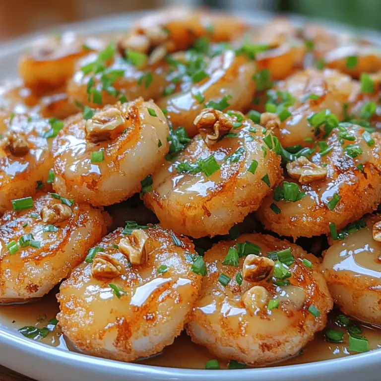 Honey Walnut Shrimp is a beloved dish that has found a special place in the hearts of food enthusiasts, particularly within Asian cuisine. Originating from Chinese-American restaurants, this dish has become a staple for those seeking a delightful combination of flavors that tantalize the taste buds. The unique blend of sweet and savory elements makes Honey Walnut Shrimp not just a meal, but an experience that can elevate any dining occasion. Whether you’re preparing a casual weeknight dinner or hosting a festive gathering, this dish promises to impress with its vibrant flavors and appealing presentation.