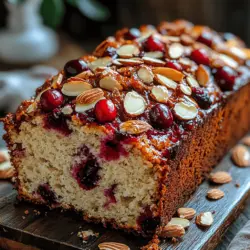 Start your mornings on a delicious note with the delightful flavors of a Cranberry Almond Breakfast Loaf. This recipe artfully combines the tartness of cranberries with the nutty richness of almonds, creating a breakfast option that is both nutritious and satisfying. Whether you're rushing to work on a busy weekday or enjoying a leisurely weekend brunch, this loaf is the perfect companion. Not only does it taste great, but it also incorporates wholesome ingredients that provide the fuel you need to kick off your day positively.