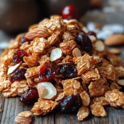 In a world increasingly focused on healthy eating, homemade granola has emerged as a staple for many health-conscious individuals. Not only is it a delicious option for breakfast, but it also serves as a versatile snack that can be enjoyed at any time of day. Among the myriad of granola recipes available, the Crunchy Bliss: Maple Cinnamon Granola Clusters stands out, offering a delightful combination of flavors and textures that will satisfy any craving. This recipe is packed with wholesome ingredients and is easy to prepare, making it an ideal choice for those who want to indulge in a nutritious treat without the hassle of complicated cooking processes.