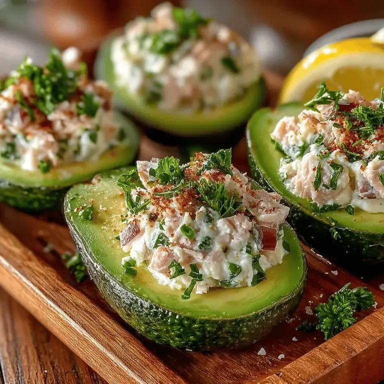 In the realm of contemporary cuisine, few dishes embody the allure of combining healthy ingredients quite like Classic Tuna Salad Stuffed Avocados. This delightful recipe showcases the creamy richness of avocados paired with the savory, protein-packed goodness of tuna salad. As more individuals gravitate towards health-conscious eating, this dish stands out not only for its taste but also for its nutritional benefits, making it an excellent choice for lunch, dinner, or a refreshing snack.