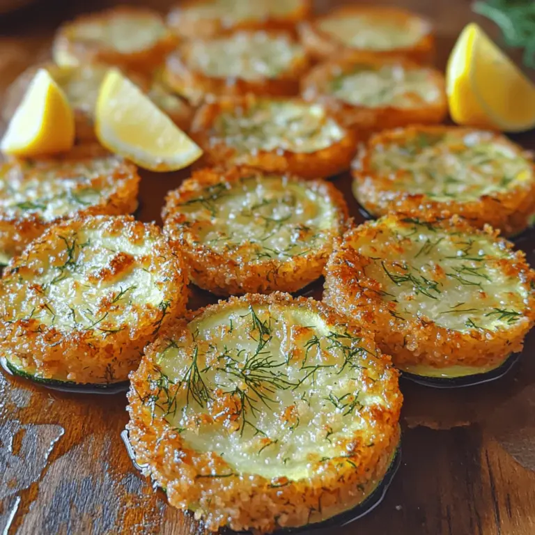 In the realm of healthy eating, few vegetables can boast the versatility and appeal of zucchini. Whether you’re spiralizing it into noodles or grilling it as a side dish, zucchini is a culinary chameleon that can adapt to various flavors and cooking methods. One delightful way to enjoy this summer squash is through the recipe for Crunchy Lemon Dill Zucchini Slices. This dish combines the fresh, vibrant flavors of lemon and dill with the satisfying crunch of panko breadcrumbs, offering a perfect snack or side dish that can elevate any meal.