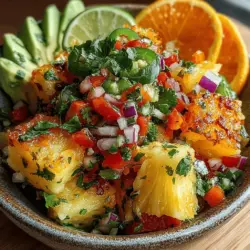 As summer approaches, so does the craving for fresh, vibrant flavors that capture the essence of the season. Salsas are a quintessential part of sunny gatherings, bringing a burst of color and taste to any occasion. Whether it’s a backyard barbecue, a beach picnic, or a lively fiesta, fresh salsa adds a refreshing touch that elevates dishes and delights guests. One standout recipe that embodies these qualities is the Tropical Fiesta Pineapple Mango Salsa. This delightful concoction combines the sweetness of ripe pineapple and mango with a hint of spice, creating a perfect balance of flavors that is as versatile as it is delicious.