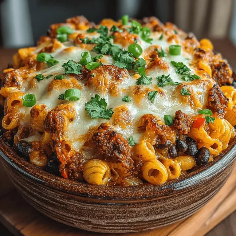 If you’re searching for a dish that combines comforting flavors with nutritional benefits, look no further than Sweet Potato Chili Mac Bake. This hearty casserole is a delightful fusion of creamy macaroni, zesty chili, and the natural sweetness of sweet potatoes, all baked to perfection. It’s a meal that not only satisfies your cravings but also packs a punch in terms of healthiness, making it an ideal choice for both weeknight dinners and cozy family gatherings.