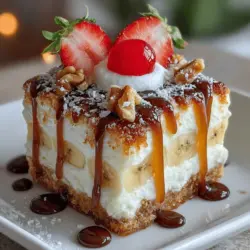 As the summer heat sets in, many of us search for ways to cool off and indulge in delightful treats without turning on the oven. No-bake desserts have surged in popularity for their ease and refreshing qualities, making them a go-to option for sweltering days. Among these crowd-pleasers, No-Bake Banana Split Bars stand out as a nostalgic favorite that brings the classic banana split experience into a convenient and shareable format. Whether you’re hosting a backyard barbecue, a family gathering, or simply treating yourself, these bars are the perfect summer dessert that balances flavor, texture, and simplicity.