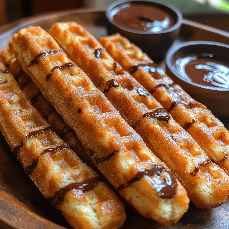 Creating the perfect batter for your spiced churro waffle sticks is a crucial step in ensuring they are deliciously fluffy yet firm enough to hold their shape. Start by measuring out your dry ingredients: all-purpose flour, baking powder, ground cinnamon, and a pinch of salt. These will provide flavor and structure to your churro waffles.