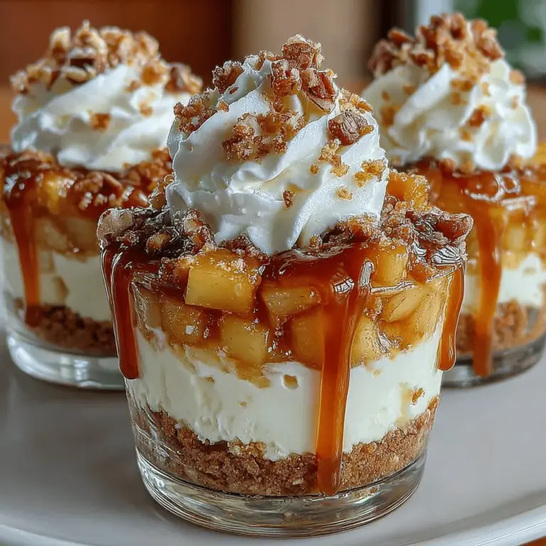 No-bake desserts have carved out a special place in the hearts of home cooks and dessert lovers alike. They offer the convenience of quick preparation without the fuss of heating the oven, making them an ideal choice for warm weather gatherings, family celebrations, or any time you crave something sweet without the hassle. Among the myriad of no-bake options, the Caramel Apple Pie Cups Delight stands out as a delectable treat that masterfully combines the classic flavors of apple pie with the smooth richness of caramel, all presented in an easy-to-assemble cup format.
