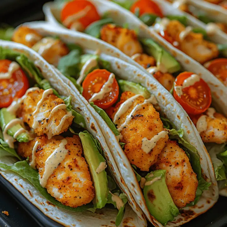 Wraps have become a popular meal option in recent years, celebrated for their versatility, convenience, and ability to cater to various dietary preferences. They can be enjoyed for lunch, dinner, or even as a snack, making them an ideal choice for busy lifestyles. Among the myriad of wrap possibilities, the Crispy Chicken Avocado Wrap stands out as a delightful combination of flavors and textures. This dish masterfully balances the crunch of crispy chicken with the creamy richness of ripe avocados, complemented by fresh vegetables and a variety of sauces that enhance every bite.