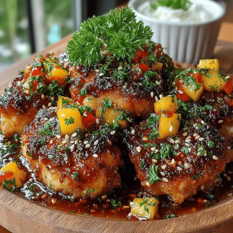 When it comes to creating a dish that tantalizes the taste buds and leaves a lasting impression, few recipes can rival the delightful combination of Sweet Chili Mango Chicken Bites. This dish perfectly encapsulates the harmony of sweet and savory flavors, making it a favorite for many. Whether served as a delectable appetizer at gatherings or enjoyed as a satisfying main course for family dinners, these chicken bites are sure to please palates of all ages.