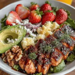 Strawberry & Salmon Salad Bowl: A Culinary Delight