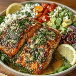 Zesty Lemon & Salmon Salad Bowl Recipe