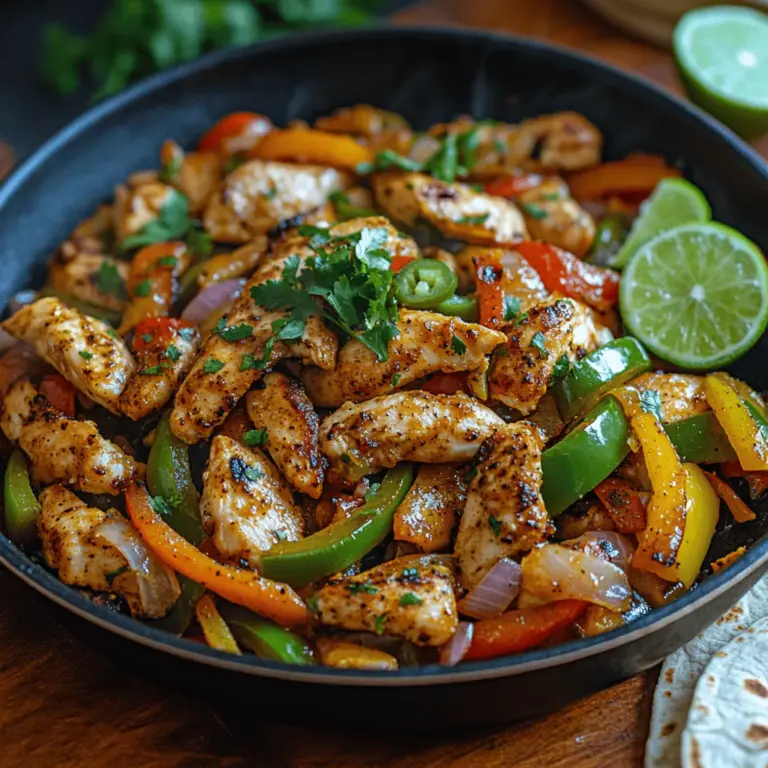 If you’re looking for a vibrant and delicious meal that brings a taste of the Southwest straight to your dinner table, look no further than Fiery Jalapeño Lime Chicken Fajitas. This recipe not only tantalizes the taste buds but also stands out with its robust flavors and colorful presentation. Fajitas, traditionally known for their sizzling appeal, are a favorite among many, and this rendition takes the classic dish to a whole new level with the addition of fiery jalapeños and zesty lime.