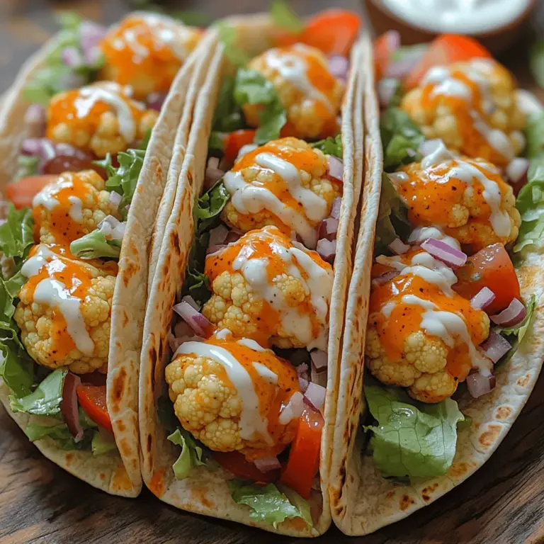When preparing your Crunchy Buffalo Cauliflower Wraps, timing and temperature play crucial roles in achieving the best flavor and texture. The key to a successful buffalo sauce coating is ensuring that the cauliflower is hot when it’s tossed in the sauce. This warmth helps the sauce adhere better to the florets, creating that sticky, flavorful layer we all crave.