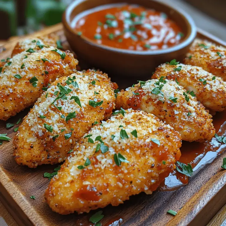 Crispy chicken Parmesan fingers are a delightful culinary creation that marries the beloved flavors of traditional chicken Parmesan with the fun, approachable nature of finger foods. These bite-sized delights encapsulate the essence of comfort food while offering an exciting twist that makes them perfect for any occasion. Whether you're hosting a casual gathering, looking for a family-friendly dinner option, or simply craving a snack that satisfies, these chicken Parmesan fingers promise to deliver a mouthwatering experience.